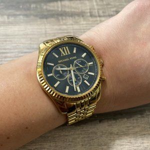 Michael Kors Men's Lexington Gold-tone 45MM MK8286